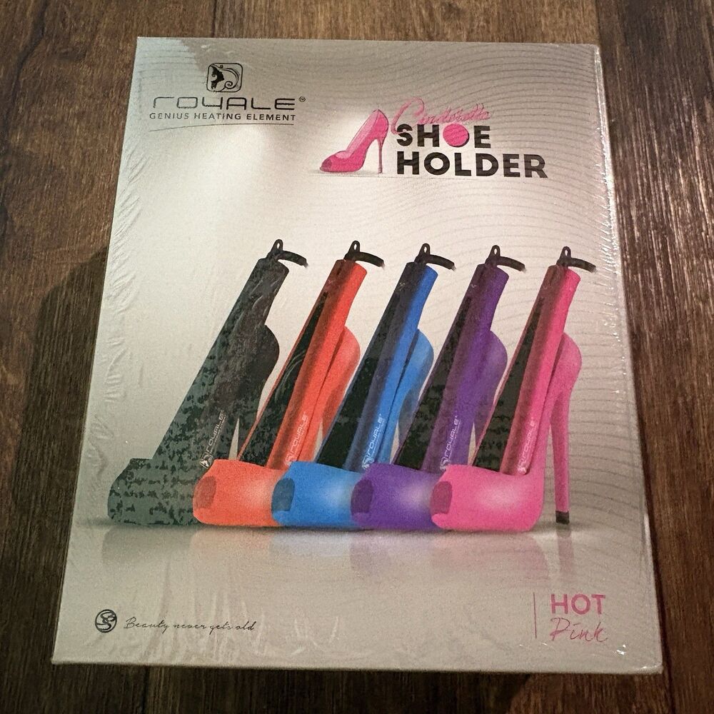 Royale Cinderella Shoe Holder Hot Pink Flat Iron Curling Iron Holder NEW Sealed - Picture 5 of 5